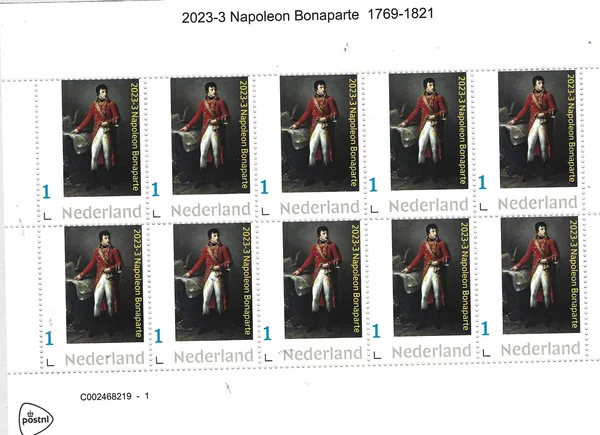 Nederland 2023-3 Napoleon Bonaparte 1769-1821 vel-sheettet postris/mnh