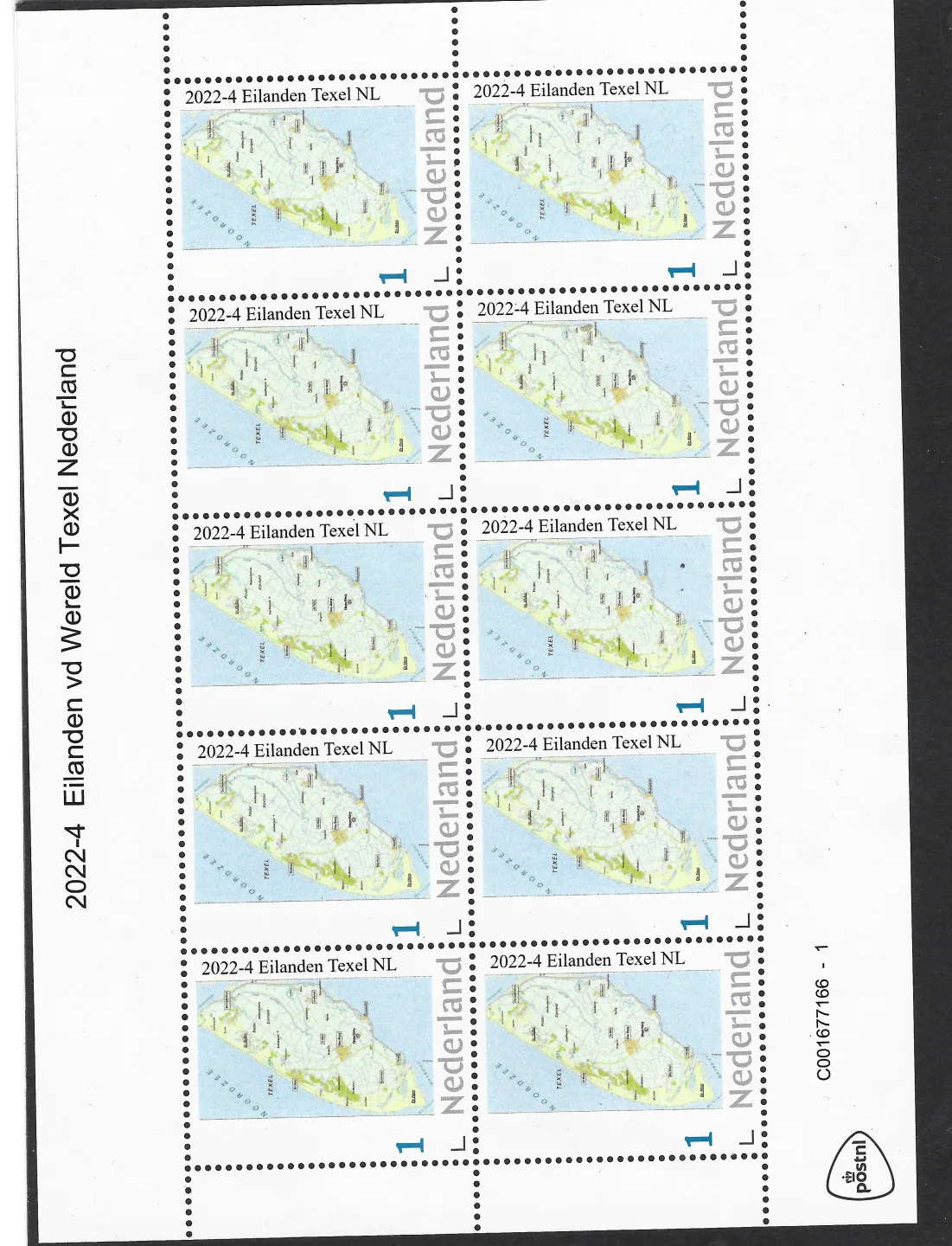 Pays-Bas 2022-4 Îles - Islands Texel Pays-Bas feuillet neuf/mnh