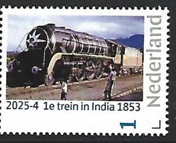 Netherlands 2025-4 Train: 1st train India 1853 MNH