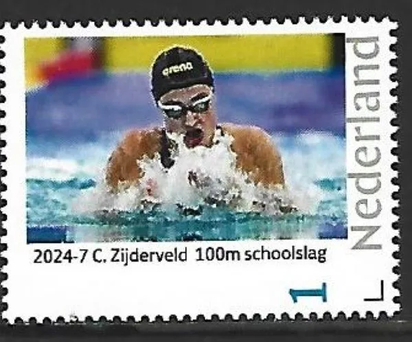 Netherlands 2024-7 Paralympics Chantalle Zyderveld swimming 100m breaststroke MNH