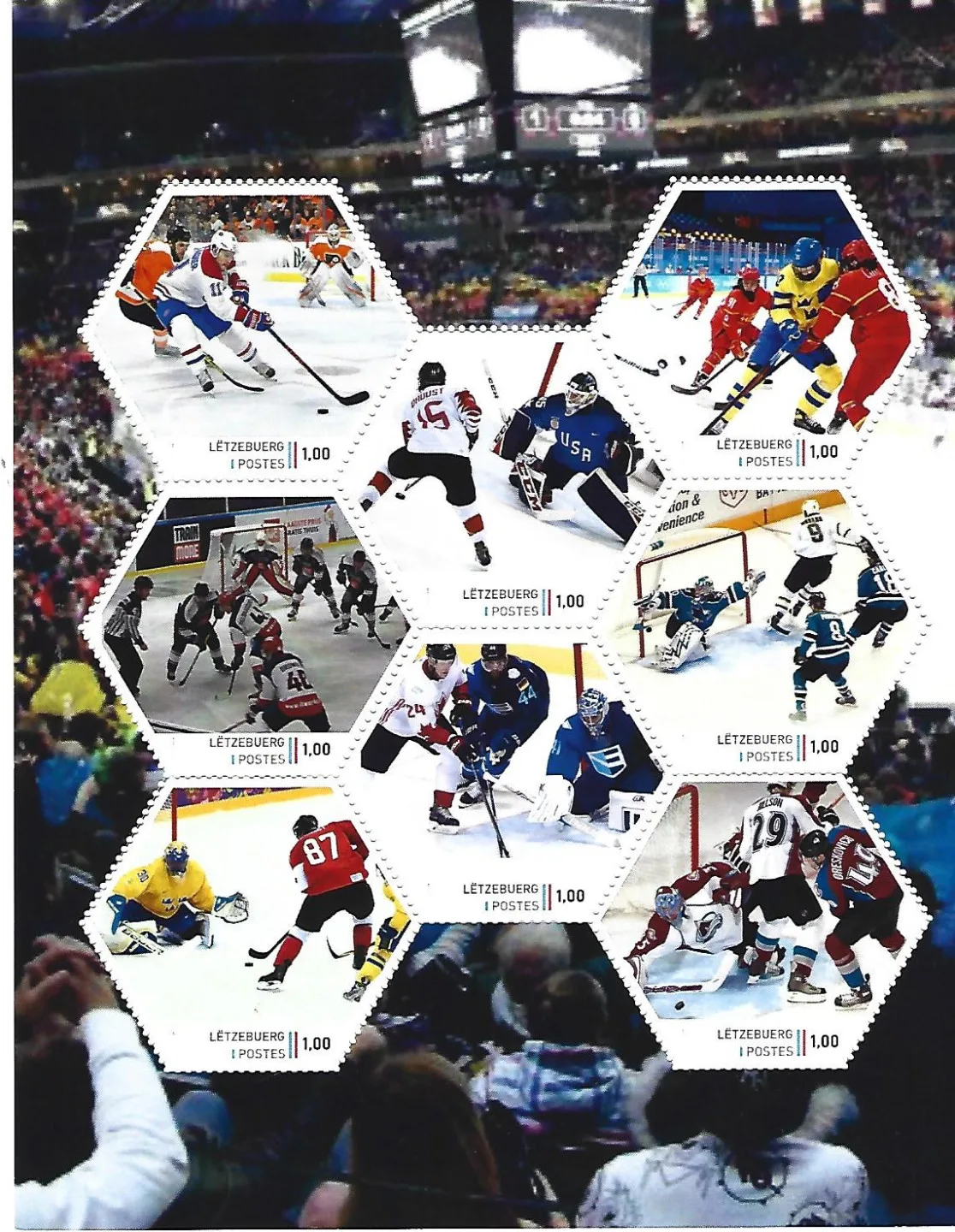 Luxembourg 2024 Hockey sur glace 1 feuillet neuf/mnh