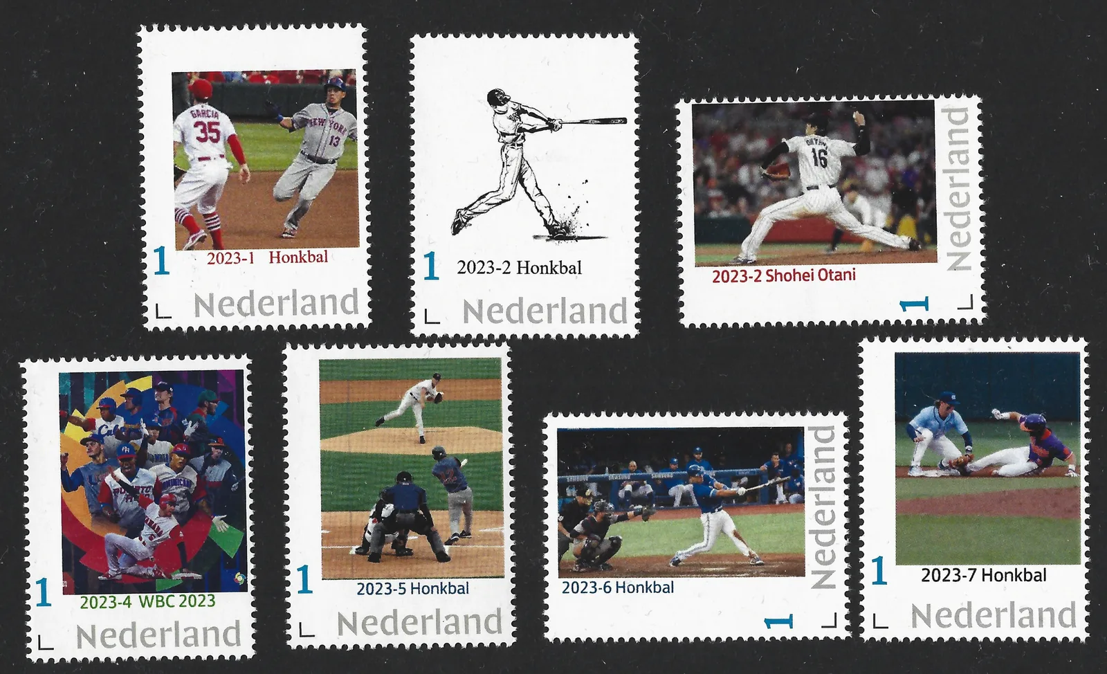 Pays-Bas 2023 Honkbal Baseball Yearset neuf/mnh