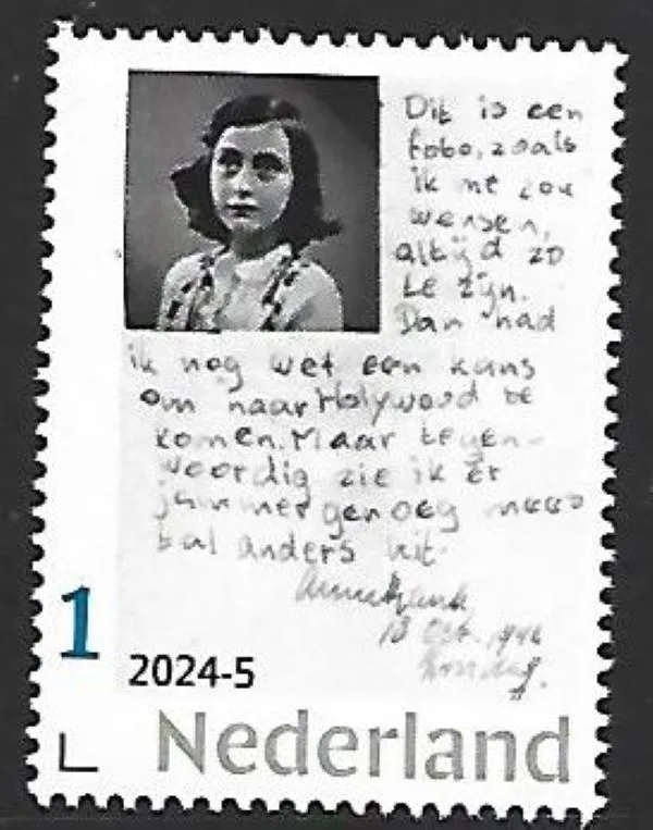 Niederlande 2024-5 Anne Frank Tagebuch-Fragment postfrisch/ungebraucht5