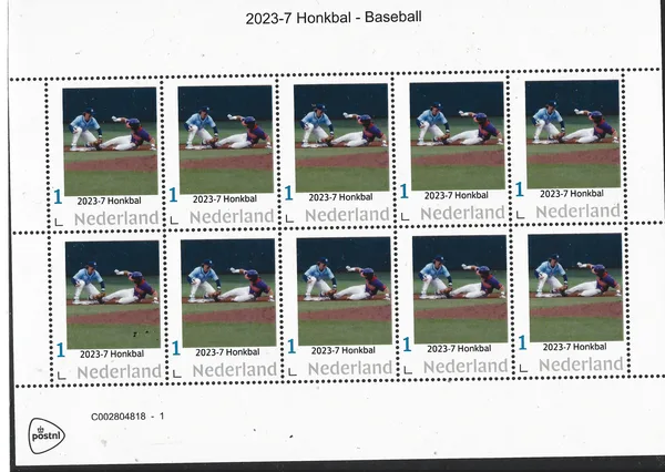 Netherlands 2023 -7 Baseball sheetlet MNH