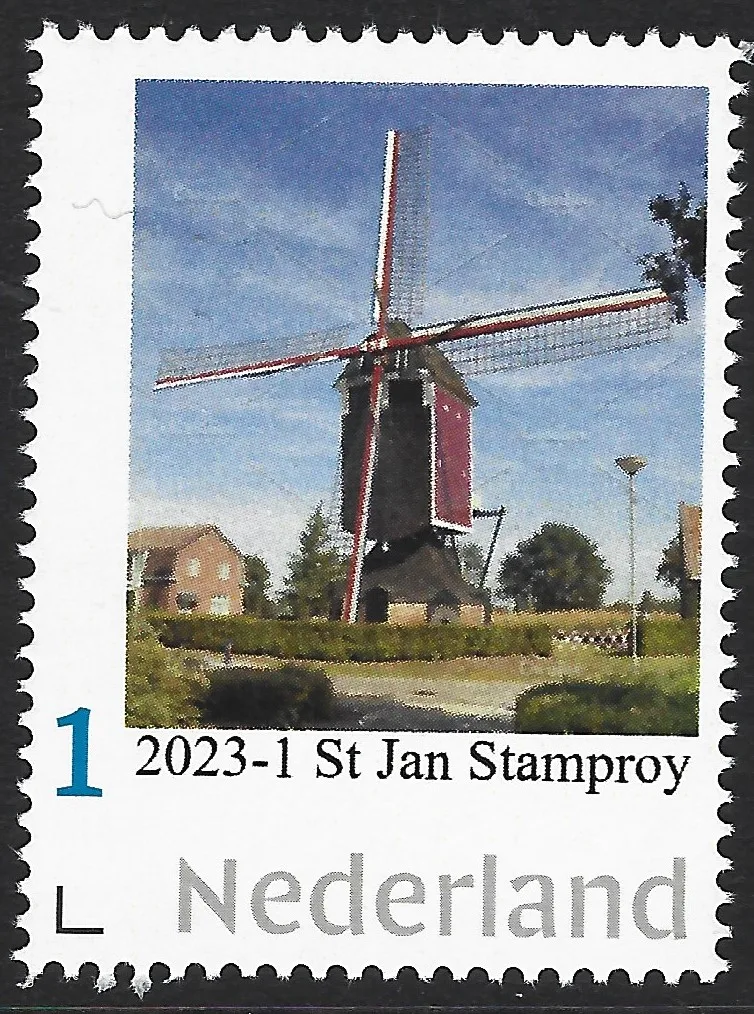 Pays-Bas 2023-1 Moulin - windmill St Jan Stamproy neuf/mnh