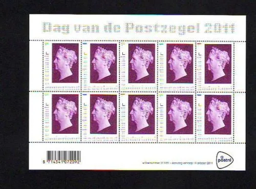 Nederland 2885 Dag van de postzegel - national stamp day 2011 vel/sheetlet postfris/mnh