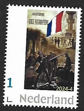 Niederlande 2024-4 Jules Verne Face au Drapeau Kleinbogen postfrisch/mnh
