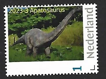 Netherlands 2024-3 prehistory Apatosaurus (wrong number) MNH