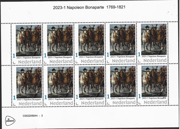 Nederland 2023-1 Napoleon Bonaparte 1769-1821 vel-sheetlet postfris/mnh