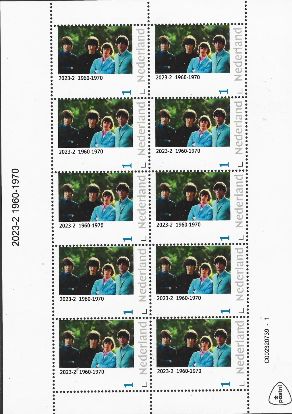 Niederlande 2023-2 The Beatles 1960-1970 Music Bogen postfrisch/mnh