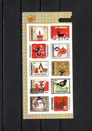 Nederland 2887-2896 Decemberzegels (samenhangend) postfris-mnh 2011