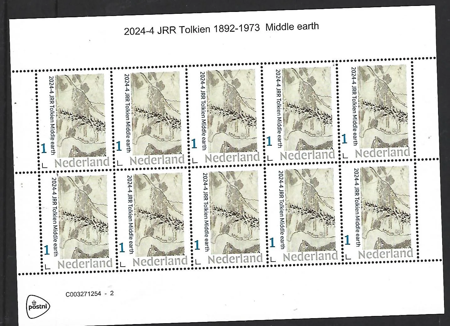 Niederlande 2024-4 JRR Tolkien Mittelerde-Markenheft postfrisch/mnh