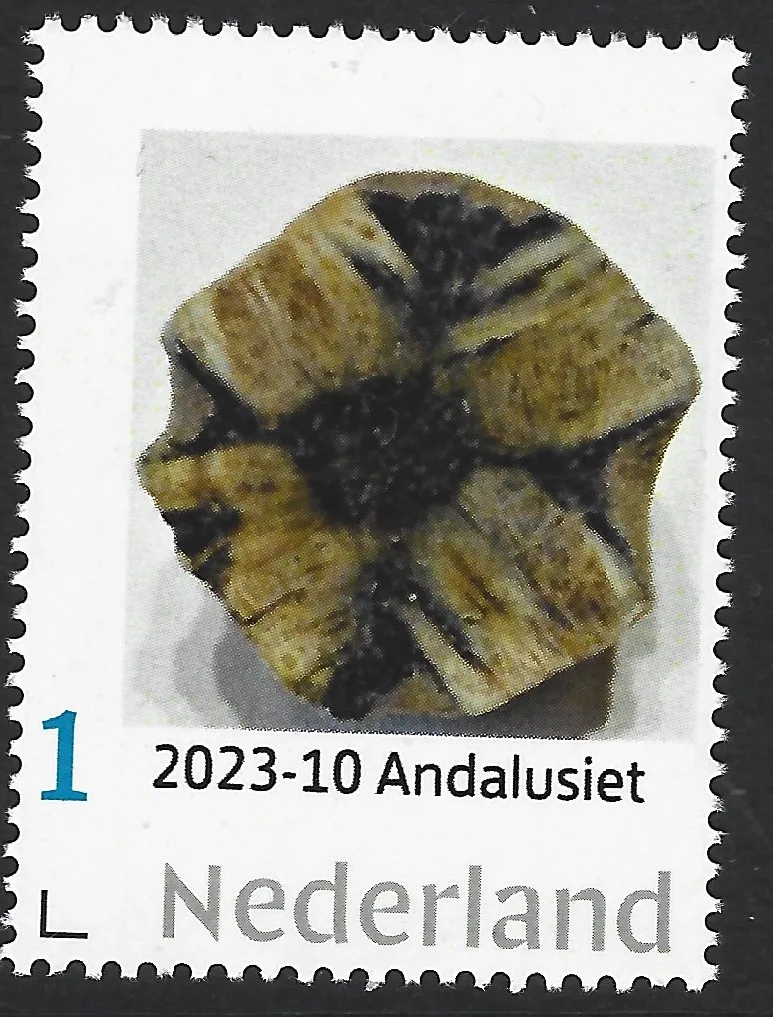 Pays-Bas 2023-10 Minéraux Minerals : Andalousite postfris/mnh