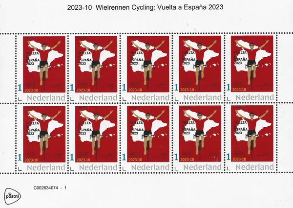 Netherlands 2023-10 Cycling: Vuelta Espana 2023 vel-sheetlet MNH