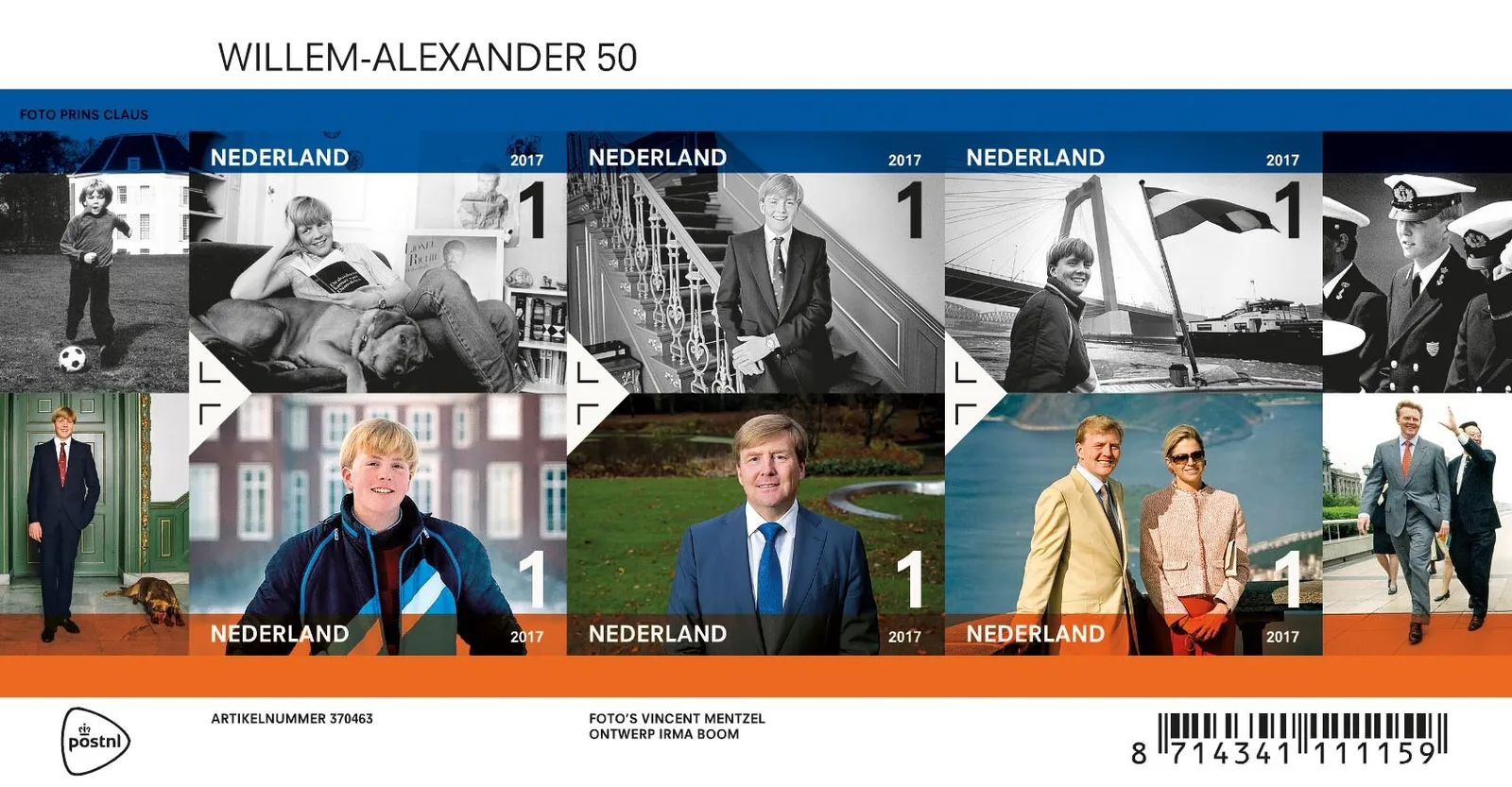 NEDERLAND 3535 Koning Willem Alexander 50jr blok 2017 postfris-mnh