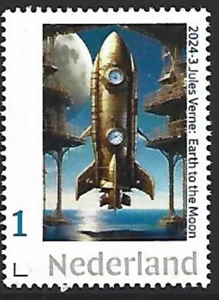 Netherlands 2024-3 Jules Verne: Earth to the Moon MNH