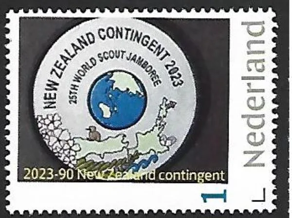 Netherlands 2023-90 Scouting Jamboree SeaManGeum New Zealand contingent sheetlet MNH