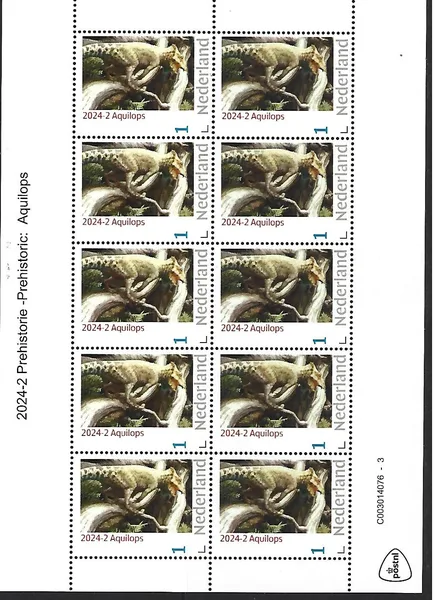 Netherlands 2024-2 Prehistory Prehistoric: Aquilops sheetlet MNH