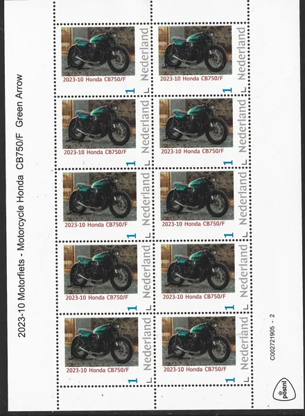 Nederland 2023-10 Motorfiets -Motorcycle BMW R80/7 vel-sheetlet postfris/mh