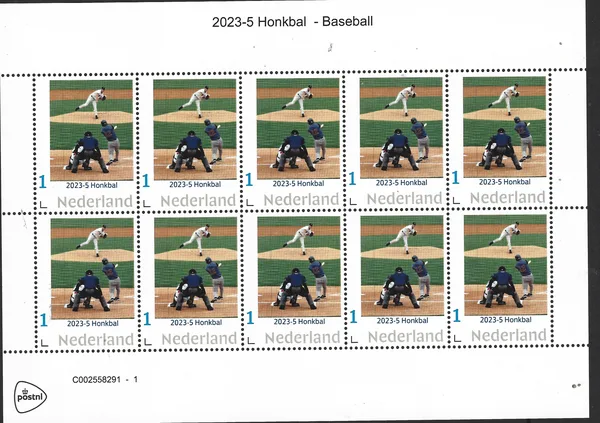 Netherlands 2023-5 Baseball sheet-sheetlet MNH