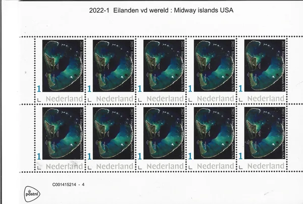 Netherlands 2022-1 Islands - Midway islands USA sheet-sheetlet MNH