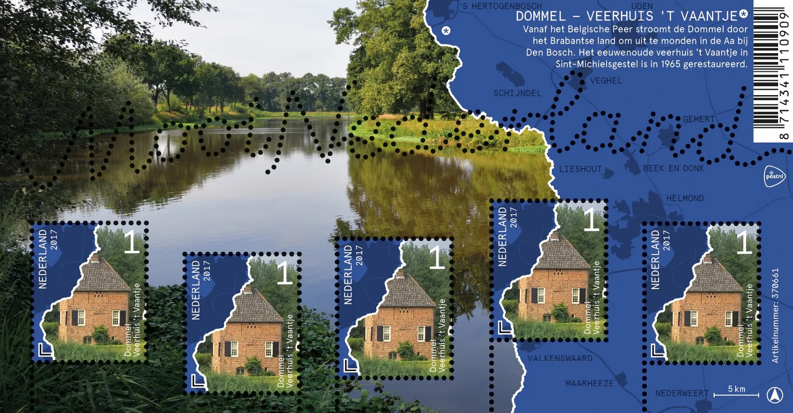NEDERLAND 3536 Mooi Nederland Dommel 2017 postfris-mnh