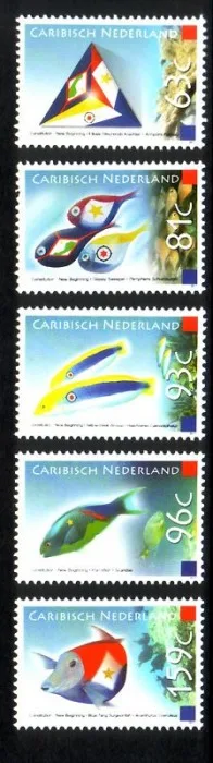 Caribbean Netherlands 2-6 Constitution 2011 MNH