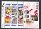 Netherlands V2752-2757b Borderless Netherlands-Suriname Regional Costume sheet/sheetlet 2010 used