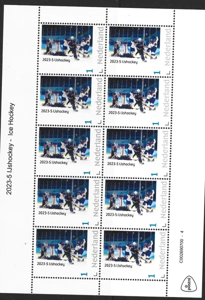 Nederland 2023-5 IJshockey - Ice hockey USA-Slovakia vel-sheetlet postfris/mnh