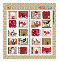 Nederland V2887-2896 Decemberzegels 2011 vel-sheetlet postfris-mnh logo Kruidvat