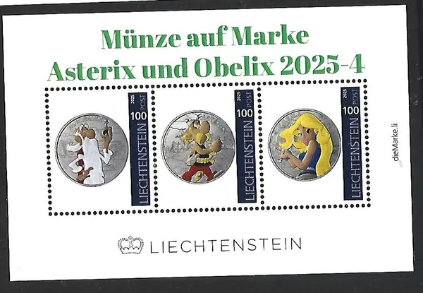 Liechtenstein 2025-4 Coin Asterix m/s MNH