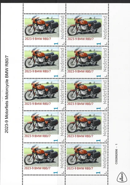 Netherlands 2023-9 Motorcycle BMW R80/7 sheetlet MNH