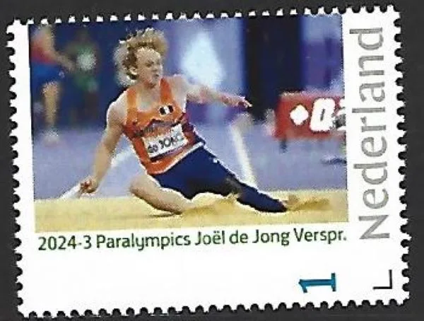 Niederlande 2024-3 Paralympics Joël de Jong Weitsprung postfrisch/mnh