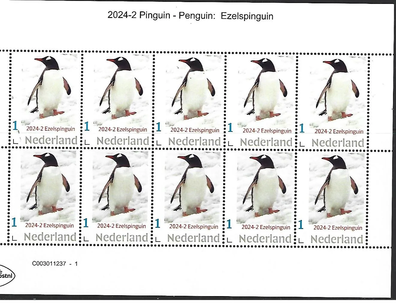 Niederlande 2024-2 Pinguin: Eselspinguin Markenheftchen postfrisch/mnh