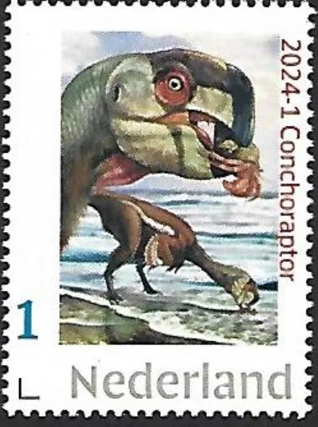Nederland 2024-1 Prehistorie Prehistoric: Conchoraptor postfruis/mnh