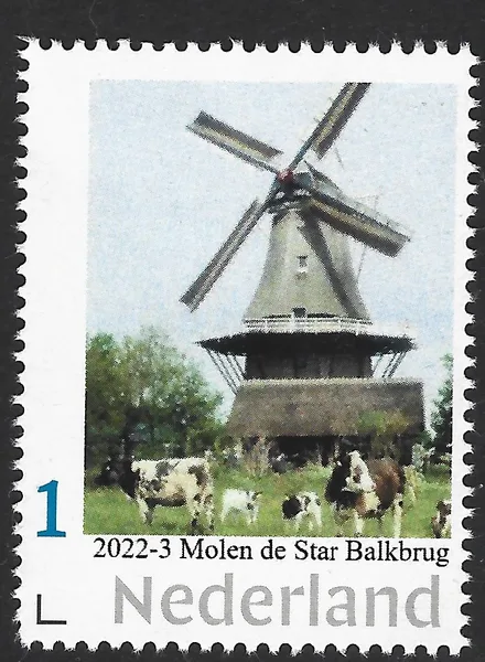 Netherlands 2022-3 Mill windmill de Star Balkbrug MNH