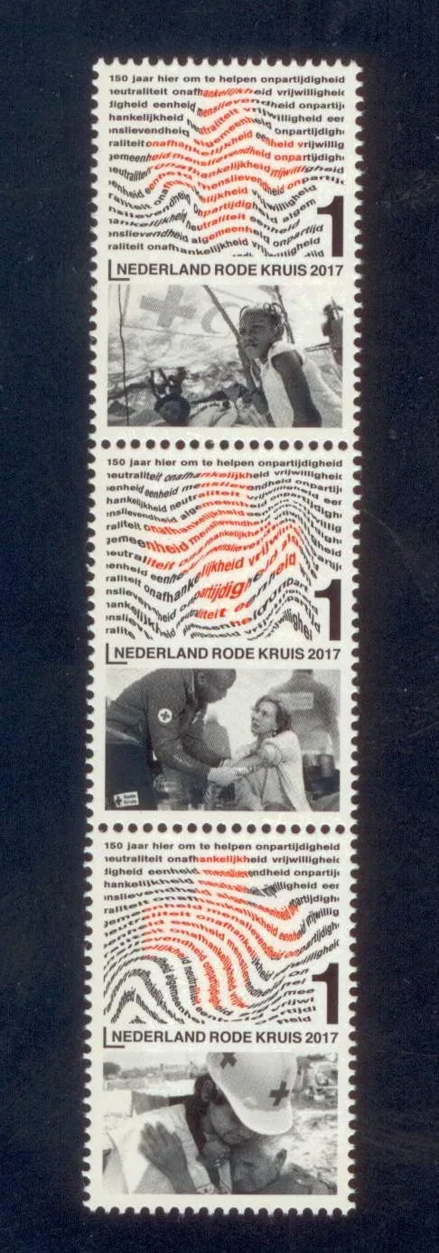 NEDERLAND 3539 a-c Rode Kruis Red Cross 2017 postfris-mnh