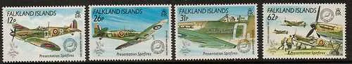 522-525 Falkland 1990 Stampworld London aircraft