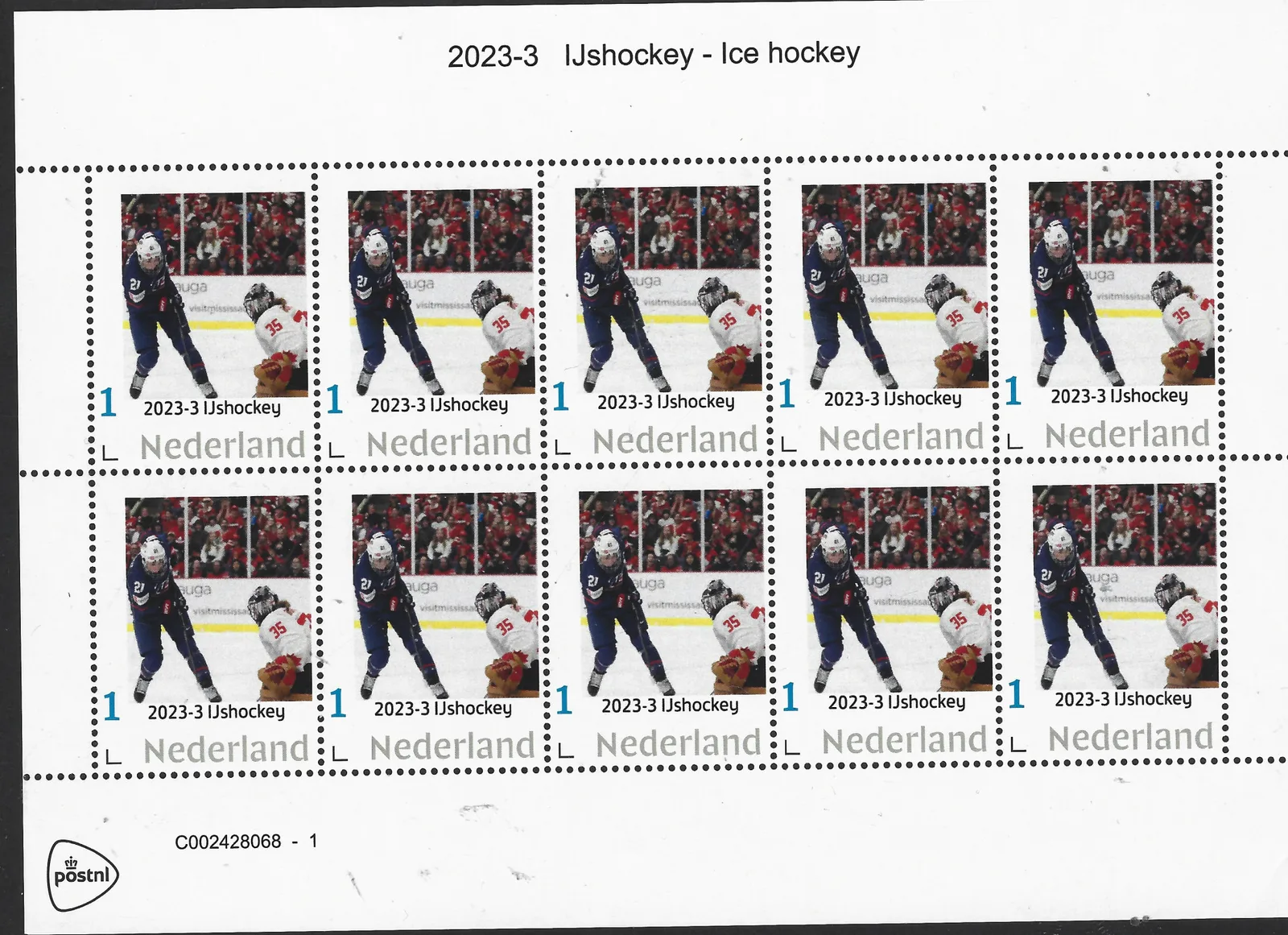 2023-3 IJshockey - ice hockey: USA-Canada - Women vel-sheetlet postfris/mnh