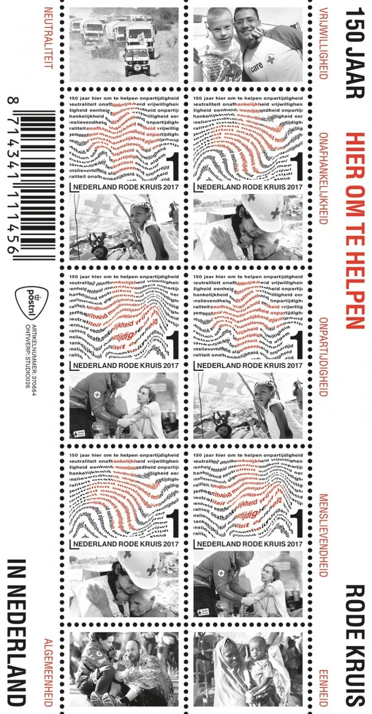 NEDERLAND V3539 Rode Kruis Red Cross blok-m/s 2017 postfris-mnh