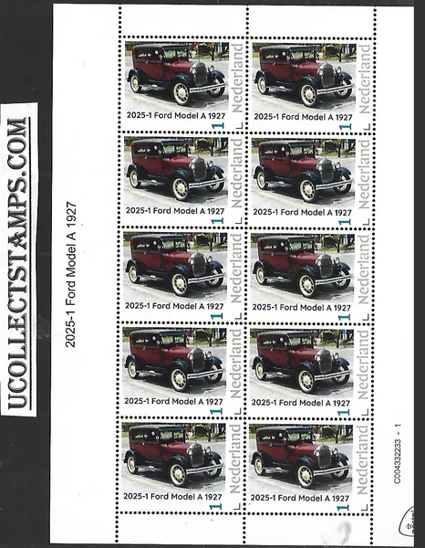 Netherlands 2025-1 Auto Car: Ford Model A sheetlet MNH