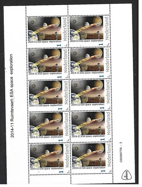 Nederland 2014-11 Ruimtevaart Esa SPACE EXPLORATION sheetlet postfris/mnh