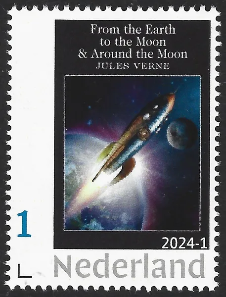 Netherlands 2024-1 Jules Verne Earth to Moon MNH