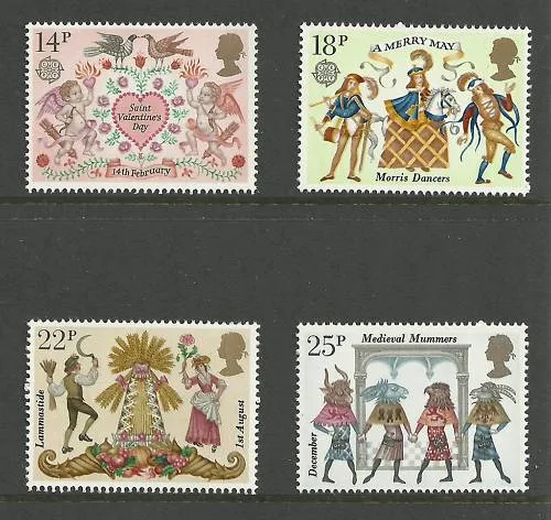 Great Britain 1981 United Europa Folklore MNH