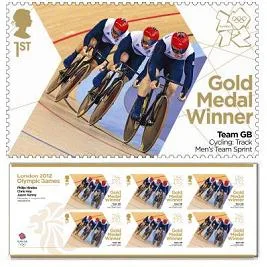 Großbritannien 2012 Olympische Spiele 5 Bahnradsport Teamsprints Blattzusammenhang 6 Marken postfrisch/mnh
