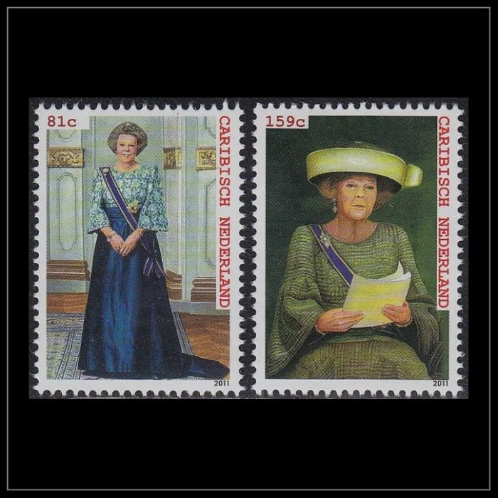 Caribisch Nederland 16-17 Koninklijk bezoek 2011 postfris./mnh