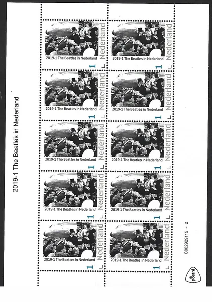 Nederland 2019 Beatles in Nederland sheetlet postfris/mnh