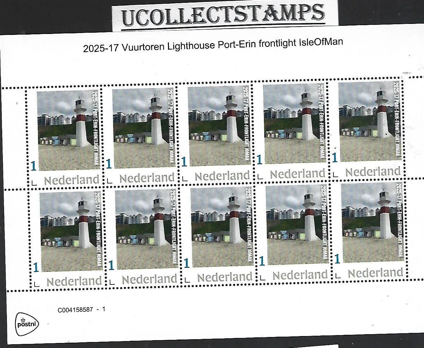 Nederland 2025-17 Vuurtoren Lighthouse: Port Erin Isle of Man sheet postfris/mnh