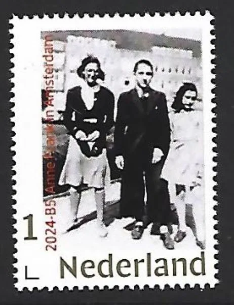 Nederland 2024-B5 Anne Frank in Amsterdam gold 1 stamp postfris/mnh