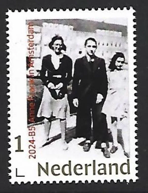 Nederland 2024-B5 Anne Frank in Amsterdam gold 1 stamp postfris/mnh